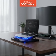 FIREWOLF S69 2-Fan Cooling Pad for Laptops 14-17 Inch, Notebook Stand  FIREWOLF S69 Penyejuk Laptop 