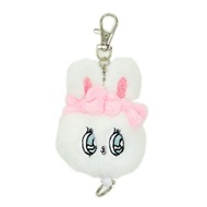 Esther Bunny Esther Bunny Rabbit Fluff Retractable Key Ring-White Foot Stone Shopping Network
