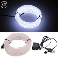 5M car interior accessories ambient light EL cold light cable with USB DIY decorative car LED ambien