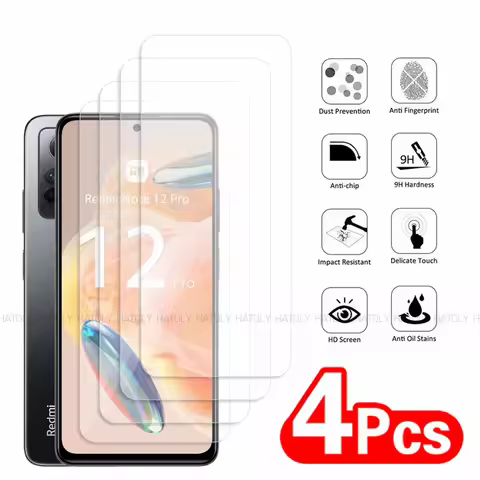 2/4PCS Screen Protector For Xiaomi Redmi Note 12 Pro 4G Tempered Glass Xiaomi Redmi Note 12 Pro 4G F