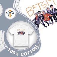B2TSM Cloth Anime Baju Lelaki T Shirt 100 Cotton Budak Tee Kemeja Boy Clothing Kids Top Kanak Girl