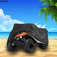 AUDRA ATV Cover, Heavy Duty Waterproof 4 Wheeler Quad Bike Storage Cover, Durable Windproof Black Te