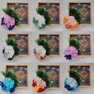 Mas Kahwin Kayu Siap Gubah Bunga Hydrangea