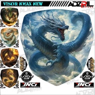 HIJAU Winshield visor sticker yamaha Nmax new 155 2020-2024 DRAGON PICTURE (032) / Winshield sticker