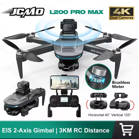 L200 PRO MAX Brushless Motor 2-Axis Gimbal 4K Profesional GPS Drone 360° Obstacle Avoidance 5G WIFI 
