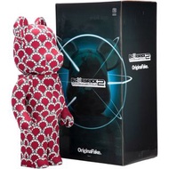 Bearbrick KAWS 1000% Original Fake BE@RBRICK 2003 布版 紅牙 6週年限定