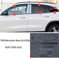 AGPW FIT For Mercedes-Benz GLA X156 14-19 EQA H247 2020-2025 Stainless steel black Exterior Window M