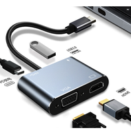 全城熱賣 - type-c hub 轉hdmi usb3.0 筆記型電腦轉換器 四合一拓展塢（4in1 typec轉hdmi+usb3.0+vga+pd）