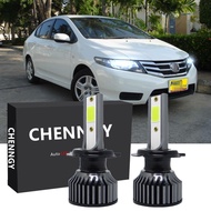 ชุดหลอดไฟหน้า LED P1 12-24V 6000K สีขาว สําหรับ Honda City TMO Year 2008 TO 2014 1 คู่