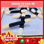 [set 10c] 2 Sponge Head Brush, 2 Mirror-Coated Scrubbing Tip Brush, Eye Color Brush, 2 Sponge Head M