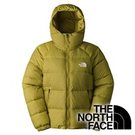 [THE NORTH FACE United States] Women's Down Warm Hooded Jacket-Goose FP600 {Yellow Green} NF0A7QVV