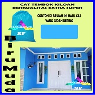 Cat tembok kiloan biru / cat kiloan biru / cat kiloan biru awan / cat kiloan biru muda / Cat kiloan warna biru awan