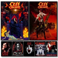 Pop Rock O_Ozzy O_Osbourne Band Art HD Linen Canvas Poster Wall Art Prints for Living Room Bedroom O