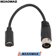 MIAOWAZ Keyboard Mouse Converter, Plug-and-Play Converter Cable DIN 5 Pin Male to Mini DIN 6 Pin Fem