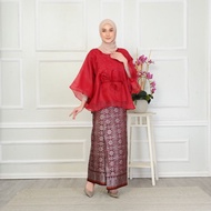 baju kurung organza kain songket