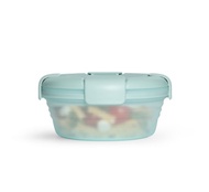 Stojo - 專利環保高耐熱矽膠摺疊沙律碗-透明系列海藍寶色