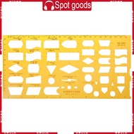 WIN K Resin Flow Chart Symbol Drafting Template Ruler Stencil Measuring Tool Student