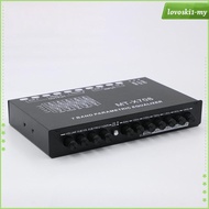 [LovoskibcMY] 7 Band Parametric Equalizer, 7 Band Car Audio Equalizer, 12V Subwoofer GAIN