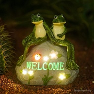 Nacome Solar Garden Outdoor Statues Turtle with Succulent and 7 LED Lights - Lawn Decor Statue for P