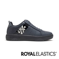 R ROYAL ELASTICS ICON2.0 Gray Black Leather Trendy Sports Casual Shoes (Male) 006552-990