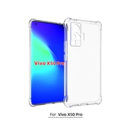 เคส Vivo X50 Pro ใสเสริมขอบและมุมกันกระแทก