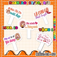 Hashtag October 20, handheld Hadana photography, size 30cm, buy 10 get 1 free, free handle and glue 