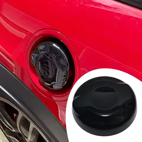 Car Fuel Tank Cover For MINI Cooper S JCW F55/F56/ F57 2.0T Glossy Black Tank Cover Fuel Tank Air Ca