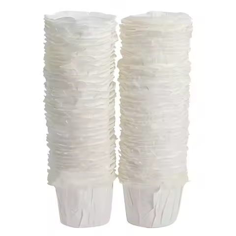 100Pcs Coffee Filter Papers Replacement White Coffee Paper Pod Disposable K Cup Filters Coffee Paper