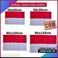 MERAH Small red and white flags, medium flags, large flags, Jumbo flags, car glass flags, flags for 