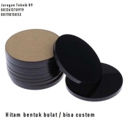 Acrylic Hitam 2,5mm Diameter 2cm Akrilik Hitam Solid