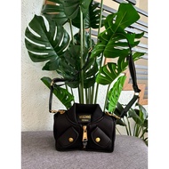 Authentic Moschino Ladies Biker Jacket Crossbody Bag