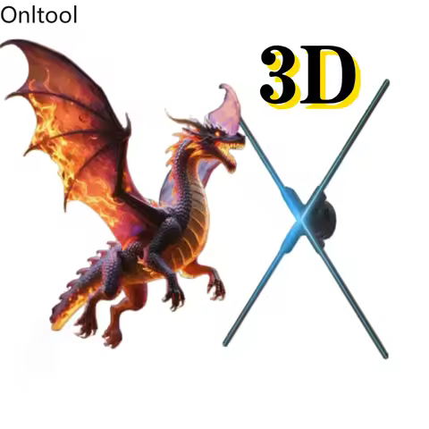 42/45/50/56/62/65/80cm 3D Holographic Projection Wifi Led Logo Holographic Light Player 3D Fan Holog