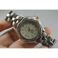 Second-Hand Japanese Vintage Watch Seiko Scuba Titanium Alloy 7N35 G120 Guilloche Pattern Dial Men's