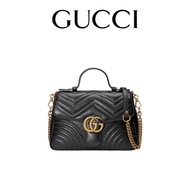 Gucci กระเป๋าไหล่ Shoulder bag GG Marmont noble 498110 27x19x10.5cm white