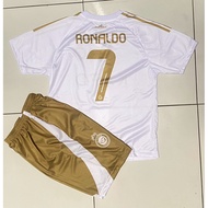 NEWEST 2024 WHITE RONALDO alnassr Jersey for children aged 2-12 years