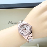 BERGARANSI ALEXANDRE CHRISTIE AC 2463 BF ROSEGOLD WHITE KODE 1410