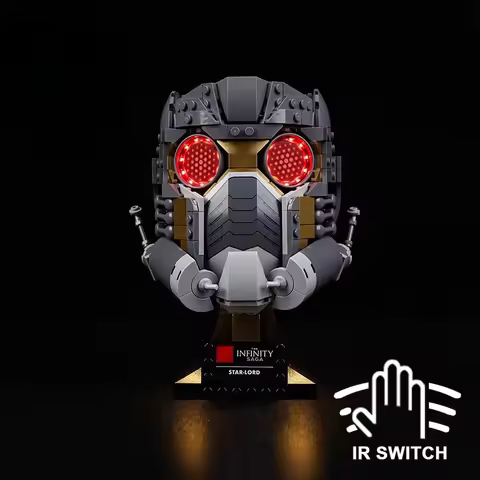 No Model LED Lighting Set Suitable for LEGO Star Lords Helme 76251 (Excluding Building Blocks)