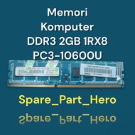 Computer Memory Removed DDR3 2GB 1Rx8 PC3-10600U