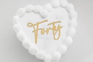 Acrylic Forty Cake Topper,40th Birthday Cake Toppers,41th Anniversary Party Decorations Supplies,Che