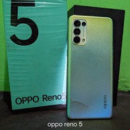 Oppo reno 5 Fullset second Seken