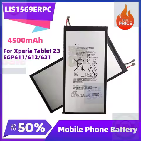 LIS1569ERPC Replacement Battery for Sony Xperia Tablet Z3 Compact SGP611 SGP621 SGP612 4500mAh 17.1W