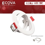 ECOVA MR16 Lamp Shade Housing MR16 Adjustable WHITE GU 5.3