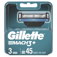 Gillette ยิลเลตต์ มัคทรี Mach3 - ใบมีดโกนหนวด สำรอง แพ็ค 3 ชิ้น PG
