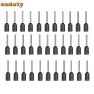UMISTY 1000PCS Ferrule Terminal, E0508 22AWG Insulated Crimping Terminal, Durable Black Color Tubula