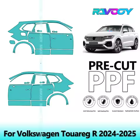 For Volkswagen Touareg R 2024-2025 8.5mil Clear Matte Pre-Cut PPF Door & A/B Pillar Kit TPU Paint Pr