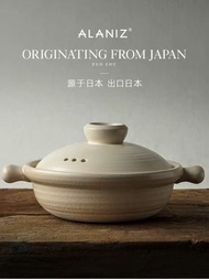 其他品牌 - 白嶼砂鍋陶瓷砂鍋煲仔飯燉湯老式土鍋淺鍋白色日式家用幹鍋