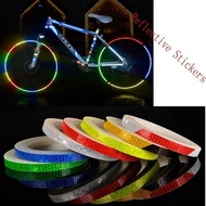 Reflective Stickers Motorcycle Bicycle Reflector Security Wheel Rim Decal Tape