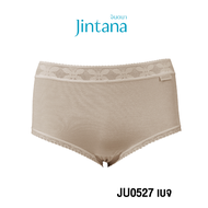 Jintana กางเกงชั้นใน จินตนา รุ่น Basic รหัส JU0527 (ทรงเต็มตัว) เนื้อผ้าขอบลูกไม้นิ่ม ใส่สบาย ระบายอ