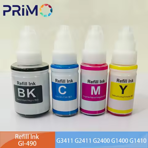 GI490 GI-490 GI 490 Water Based Refill Dye Ink for Canon PIXMA G3411 G2411 G2400 G1400 G1410 G1000 G