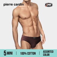 (5 Pieces) 100% Cotton Pierre Cardin Men's Mini Briefs Underwear - PC2120-5M b